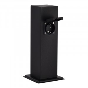 Столб уличный 2 розетки ST-Luce черный 3500W