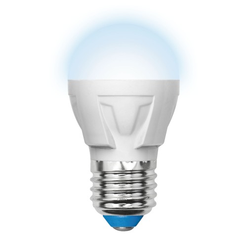 РАСПРОДАЖА Лампа LED-G45 7W/NW/E27/FR PLP01WH Лампа светодиодная. Форма «шар», мат.Серия ЯРКАЯ. Белы