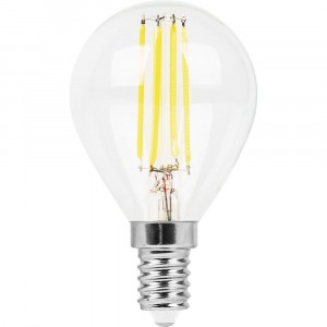 Лампа светодиодная, (9W) 230V E14 2700K прозрачная, LB-509  RSP 38001