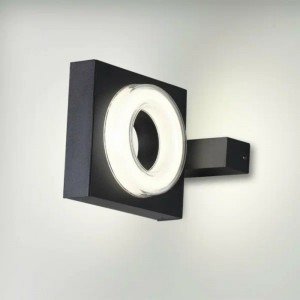 NATURE ODL24 623 черный/металл Уличный настенный светильник IP54 LED 6W 4000K AC85-265V VART
