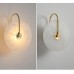 Светильник DZN-13743 ЗОЛОТАЯ БРОНЗА + БЕЛЫЙ МРАМОР ` D250/H80/1/LED/6W/4500K