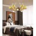 Светильник DZN-13754 ЗОЛОТО + МУЛЬТИ ` D630/H150+1500/6+4/LED+G9/30W+20W/4000K AMELIA LUX