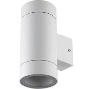 Ecola GX53 LED 8013A светильник накладной IP65 прозрачный Цилиндр металл. 2*GX53 Белый матовый 205x1