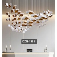 Светильник-инсталяция DZN-13811 БЕЛЫЙ+ЗОЛОТО D1000*1000/H1000/100 без источника света