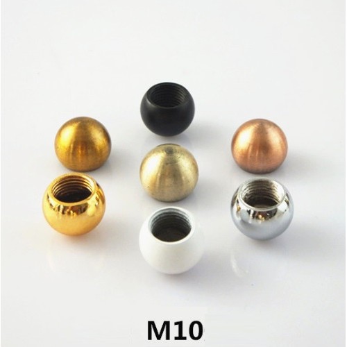 Гайка декоративная М10 (черная) шар для люстры D15мм, SPFR23879