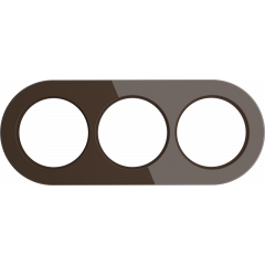WERKEL WL21-frame-03/ Рамка на 3 поста (Коричневый) a044900 W0035114