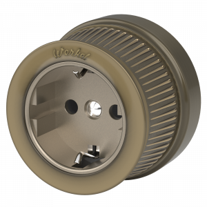 WERKEL WL19-10-01/ Розетка с заземлением (Бронзовый) Ретро a044918 W5771012
