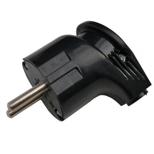 Вилка разборная GRV-P-16-С-G-B-IP20 угловая, с/з, черная