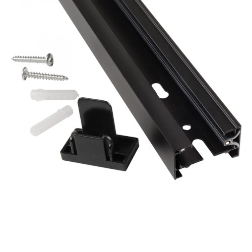 Шинопровод Однофазный 3м G-1-3-TR-IP20-W комплект черный с вводом питания