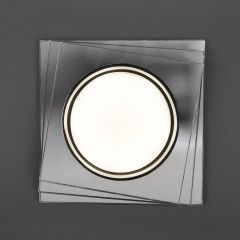 Светильник встраиваемый General GCL-GX53-H38  Квадрат 3-х уровневый Зеркальный