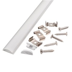 Профиль гибкий GAL-GLS-2000-6-175 RSP (2м профиль+2м рассеиватель+2заглушки+4 скобы с шурупами) 