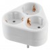 Сетевой разветвитель GTS-R-3-16-G, 16А, 3 места, круглый, с заземлением