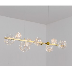 Светильник потолочный ElegantLight DZN-35097 БРОНЗА D1100*250/H1200/8/LED/56W 22-12