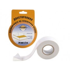 КРЕП - Лента двуст. вспен. 24мм*2м сплошная  aviora