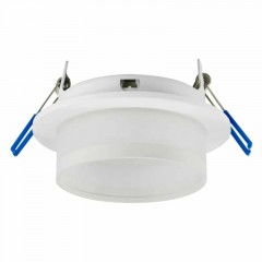 Ecola GX53 H4 SP5372 светильник встраив. Спот с полосой Белый матовый с матовым рассеивателем 110х65