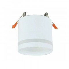 Ecola GX53 SP5373 светильник встраив. Спот без обода Белый матовый 83х87 (к+)