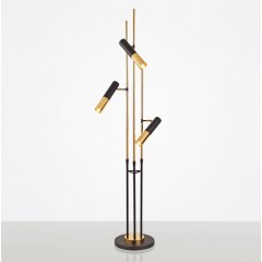 Светильник DZN3-3-42 BLACK+GOLD/ЧЕРНЫЙ+ЗОЛОТО D300/H1700/3/MR16/50W