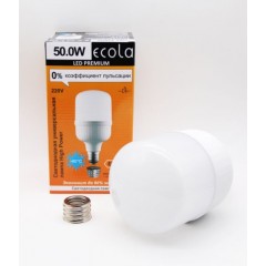 Ecola High Power LED Premium  50W 220V универс. E27/E40 (лампа) 6000K 230х140mm