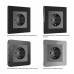 WERKEL WL04-SKGS-01-IP44/ Розетка с заземлением и шторками (графит рифленый) a046605 W1171104