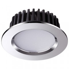 357908 NT19 158 хром Встраиваемый светильник IP44 LED 4000K 10W 100-265V DRUM //8-4