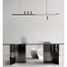 Светильник DZN-13959 ЧЕРНЫЙ + ЛАТУНЬ `  L1200/1500/1+5/LED+GU10/10+35W/4000K ZODIAC