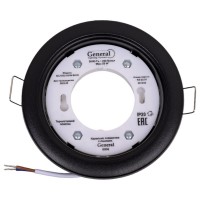 Светильник встраиваемый General GCL-GX53-H38-MA-BLACK ЧЕРНЫЙ МАТОВЫЙ ТЕРМОСТОЙКИЙ