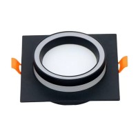 Светильник встраиваемый General GCL-GX53-H38 Вега Квадратный Черный