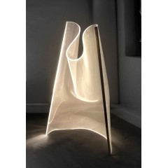 Светильник напольный ElegantLight DZN-13058 ЗОЛОТО D700/H1500/1/LED/4500K SPRAY АКРИЛ С БЛЁСТКАМИ