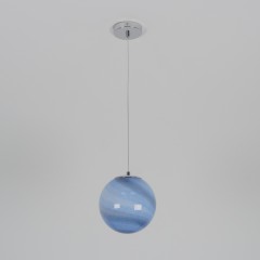 Светильник ElegantLight SPFD-13074 ХРОМ/ГОЛУБОЙ D200/H1500/1/E27/40W