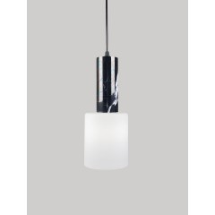 Подвесной светильник SPFD-43487 ЧЕРНЫЙ МРАМОР/матовое стекло D120/H1500/1/Е27/50W без ламп COLONI .OTB