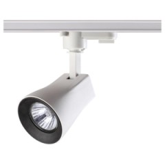 РАСПРОДАЖА 370404 NT18 084 белый/чёрный Трековый светильник IP33 GU10 50W 110-265V PIPE 