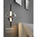 Светильник DZN-13995 ЧЕРНЫЙ + ДЫМЧАТЫЙ ` D300/H600+1200/1/LED/10W/4000K AURORA
