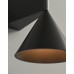 Светильник настенный DZN-14002 ЧЕРНЫЙ ` D100/H130/1/LED/.W/3000K стекло с пузырьками LEROY