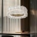 Светильник DZN-14003 ЗОЛОТО + БЕЛЫЙ ` D580/H200+1200/1/LED/38W/4500K PLEATEDLIGHT