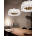 Светильник DZN-14003 ЗОЛОТО + БЕЛЫЙ ` D580/H200+1200/1/LED/38W/4500K PLEATEDLIGHT