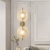 Светильник DZN-102914 ЗОЛОТО МАТОВЫЙ ` D200/H650/2/LED/.W/3000+4500+6500K стекло D200 мм