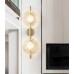 Светильник DZN-102914 ЗОЛОТО МАТОВЫЙ ` D200/H650/2/LED/.W/3000+4500+6500K стекло D200 мм