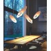 Светильник ElegantLight DZN-105624 БЕЛЫЙ ` D400*250/H1500/1/LED/10W/4000K прозрачное стекло MARKETa