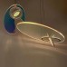 Светильник ElegantLight DZN-105624 БЕЛЫЙ ` D400*250/H1500/1/LED/10W/4000K прозрачное стекло MARKETa