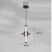 Светильник ElegantLight DZN-105629 ЧЕРНЫЙ ` D180/H340+1500/1/LED/6W/3000K SOFIE