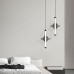 Светильник ElegantLight DZN-105629 ЧЕРНЫЙ ` D180/H340+1500/1/LED/6W/3000K SOFIE