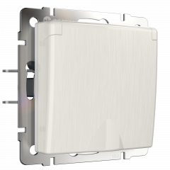 WERKEL WL13-SKGSC-01-IP44/Розетка влагозащ.с зазем.с защит.крышкой и шторками(перламут.риф.) a040892 W1171213