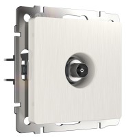 ТВ-розетка оконечная  (перламутровый рифленый)