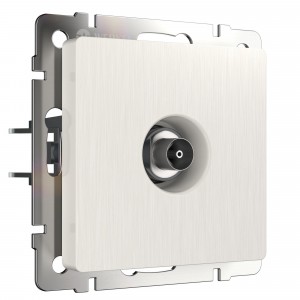 ТВ-розетка оконечная  (перламутровый рифленый)