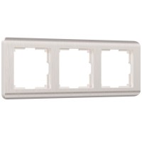 Рамка на 3 поста  (перламутровый)