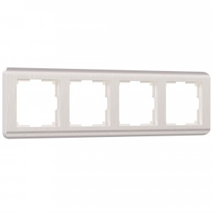 Рамка на 4 поста  (перламутровый)