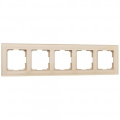 WERKEL Favorit WL01-Frame-05 / Рамка на 5 поста (шампань) a040874 W0051111