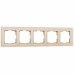 WERKEL Favorit WL01-Frame-05 / Рамка на 5 поста (шампань) a040874 W0051111