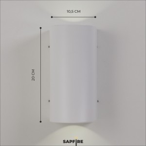 Светильник SPF-8380 БЕЛЫЙ 2*3W 4000-4500K 200*105*92mm IP65 SPF02/SPF22-02 //9-7