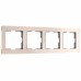 Рамка на 4 поста (айвори)